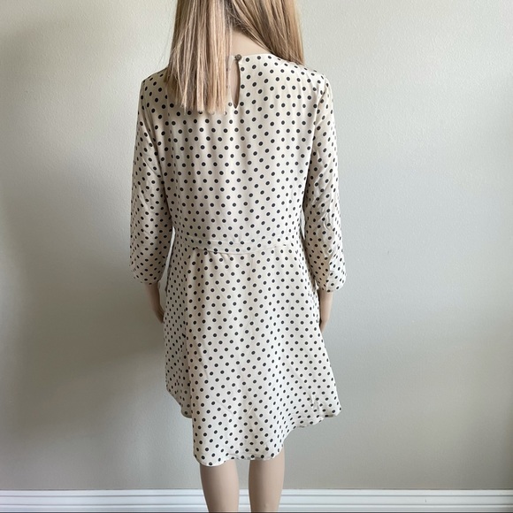 Madewell Silk Polka Dot Dress S EUC - Picture 5 of 7
